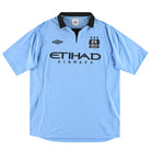 2012-13 Manchester City Umbro Home Shirt L Football Shirt