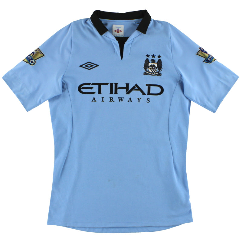 2012-13 Manchester City Umbro Home Shirt Champions #12 L | Vintage
