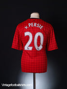 2012-13 Manchester United Home Shirt v.Persie #20 S Football Shirt