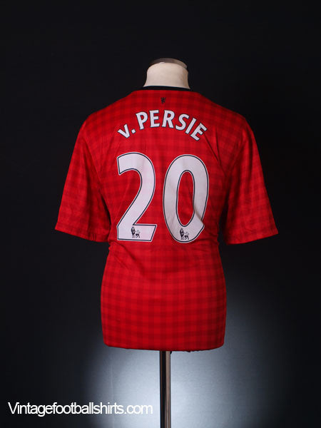 2012-13 Manchester United Home Shirt v.Persie #20 S Football Shirt