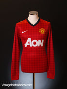 2012-13 Manchester United Home Shirt L/S *Mint* S Football Shirt