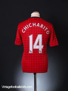 2012-13 Manchester United Home Shirt Chicharito #14 M Football Shirt
