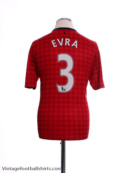 2012 13 Manchester United Home Shirt Evra #3 M