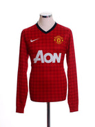 2012-13 Manchester United Home Shirt L/S *Mint* M Football Shirt