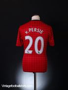 2012-13 Manchester United Home Shirt v.Persie #20 S Football Shirt