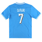 2012-13 Napoli Macron Home Shirt Cavani #7 L Football Shirt