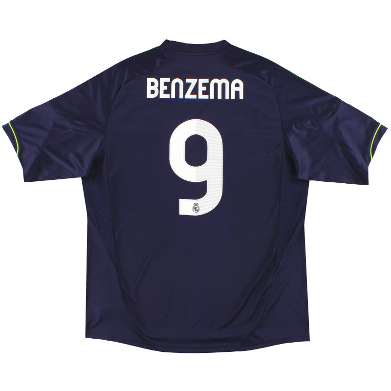 2012-13 Real Madrid adidas Away Shirt Benzema #9 XL X21992
