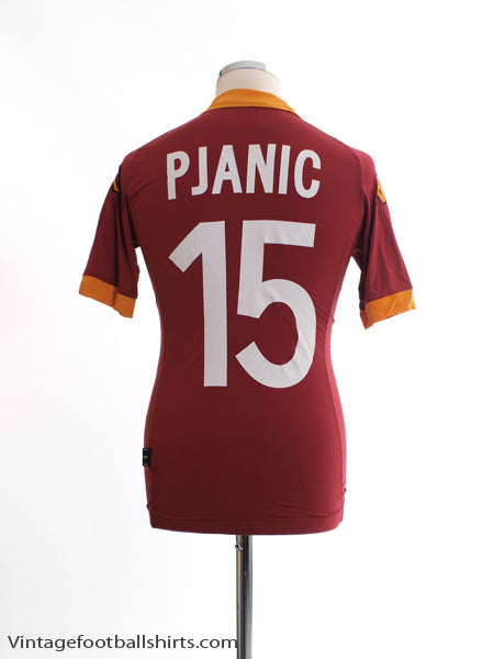 2012-13 Roma Home Shirt Pjanic #15 S Football Shirt