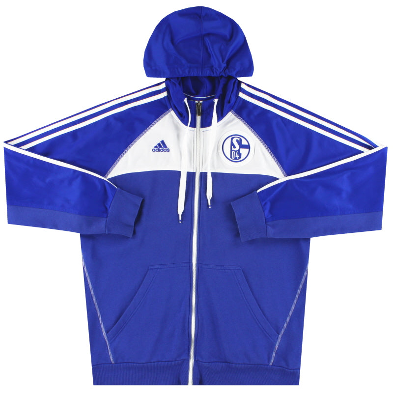 2012-13 Schalke adidas Hooded Jacket L Jacket