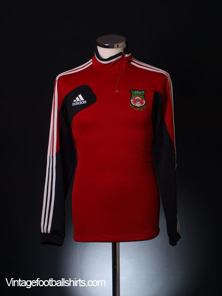 2012-13 Wrexham adidas 1/2 Zip Training Top S Football Shirt