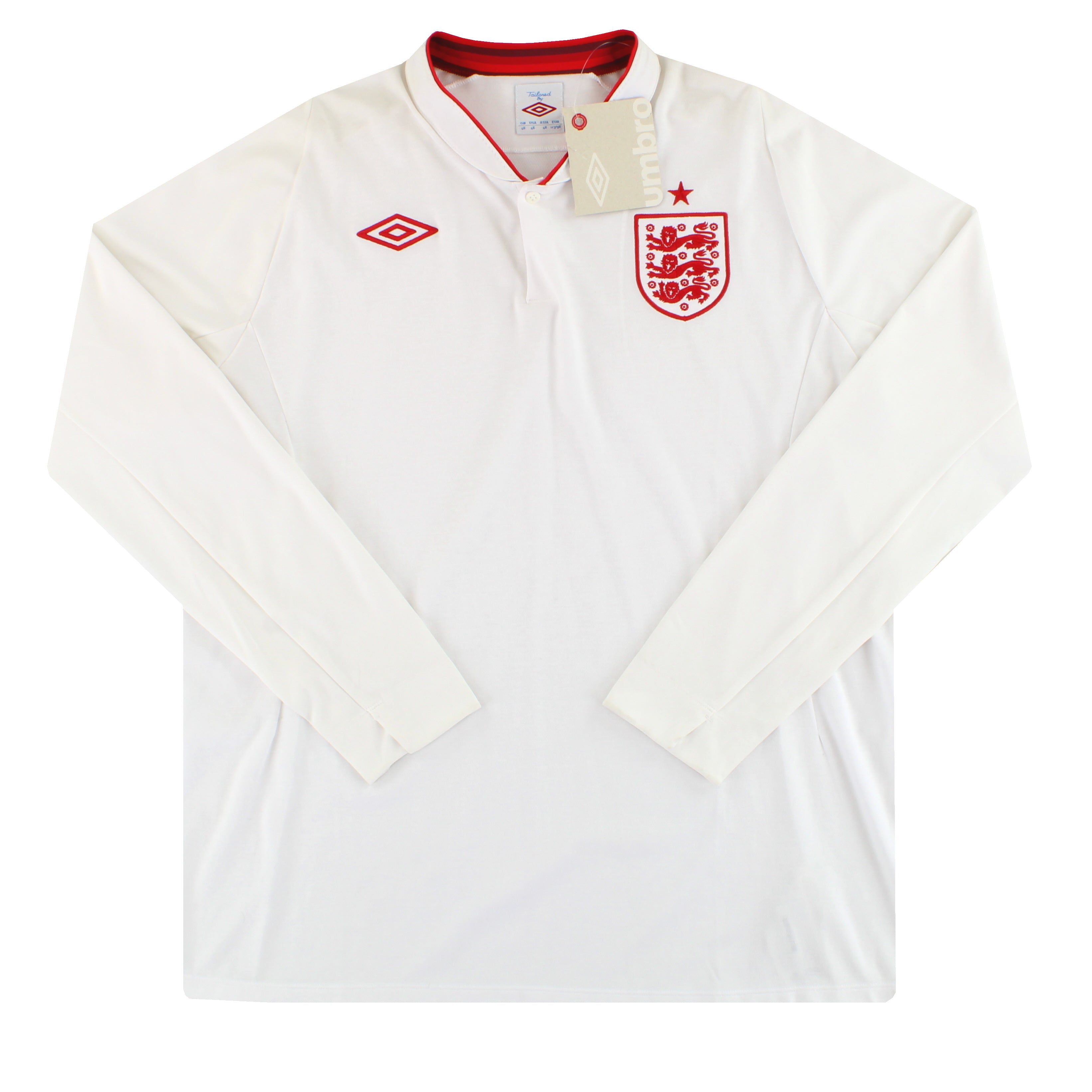 2012-13 England Umbro Home Shirt L/S *w/tags* XL | Vintage