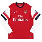 2012-14 Arsenal Home Shirt L/S M Football Shirt