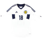 2012-14 Scotland adidas Formotion Player Issue Away Shirt L/S #18 *As New* M Football Shirt