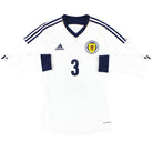 2012-14 Scotland adidas Formotion Player Issue Away Shirt L/S #3 *As New* S Football Shirt