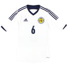 2012-14 Scotland adidas Formotion Player Issue Away Shirt #6 *As New* S Football Shirt