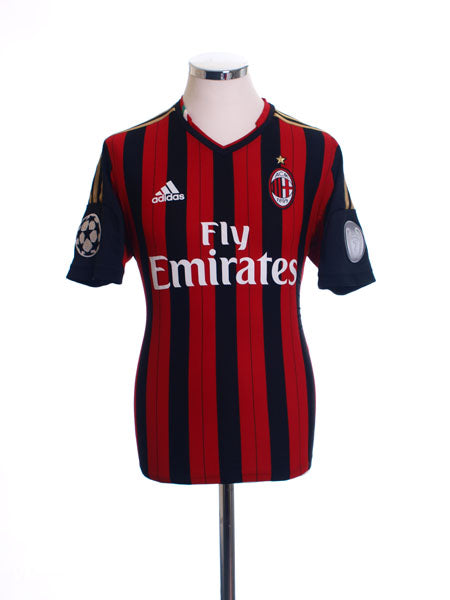 2013-14 AC Milan Formotion CL Home Shirt *Mint* M Football Shirt