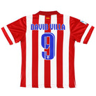 2013-14 Atletico Madrid 'Authentic' Home Shirt David Villa #9 M Football Shirt