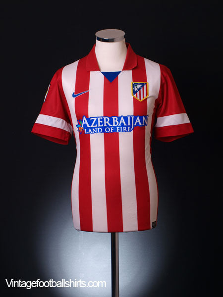 2013-14 Atletico Madrid Home Shirt M Football Shirt