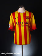 2013-14 Barcelona Away Shirt L Football Shirt