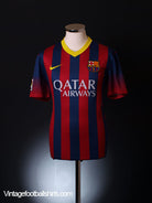 2013-14 Barcelona Home Shirt L Football Shirt