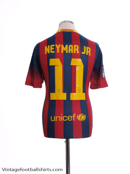 2013-14 Barcelona Home Shirt Neymar Jr #11 M Football Shirt