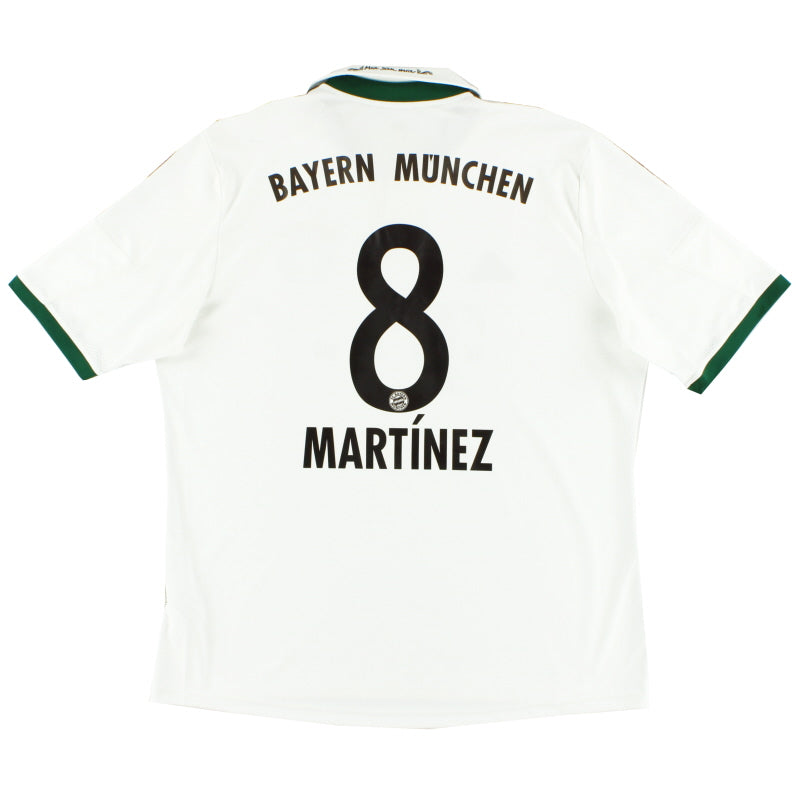 2013-14 Bayern Munich Away Shirt Martinez #8 XL Football Shirt