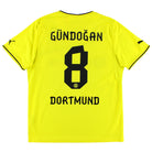2013-14 Borussia Dortmund Winter Home Shirt Gundogan #8 L Football Shirt