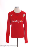 2013-14 Cardiff City Home Shirt L/S L Football Shirt