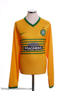 2013-14 Celtic Away Shirt L/S *Mint* M Football Shirt