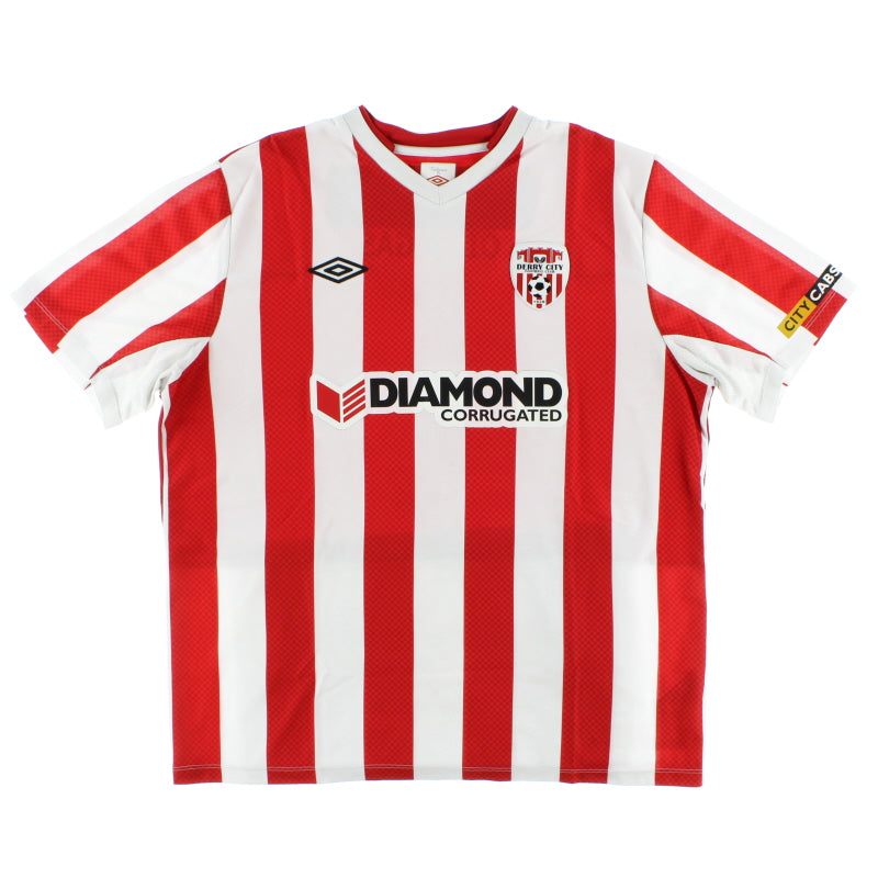 2013-14 Derry City Home Shirt XL Football Shirt