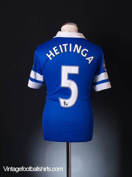 2013-14 Everton Home Shirt Heitinga #5 M Football Shirt