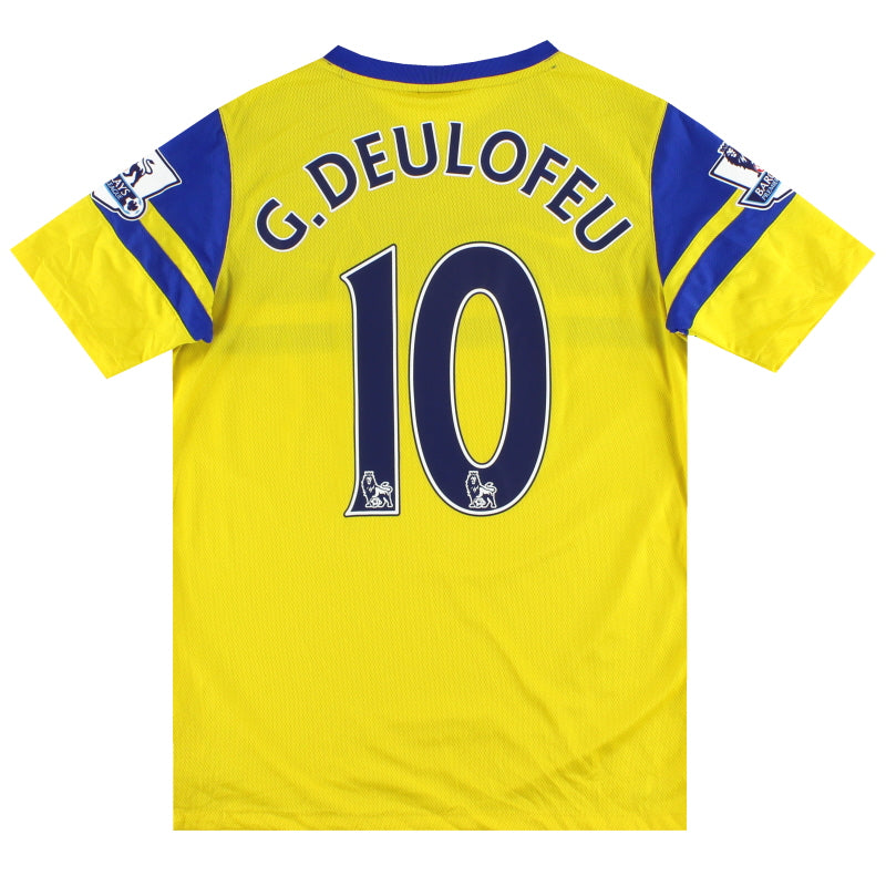 2013-14 Everton Nike Away Shirt G. Deulofeu #10 XL.Boys Football Shirt