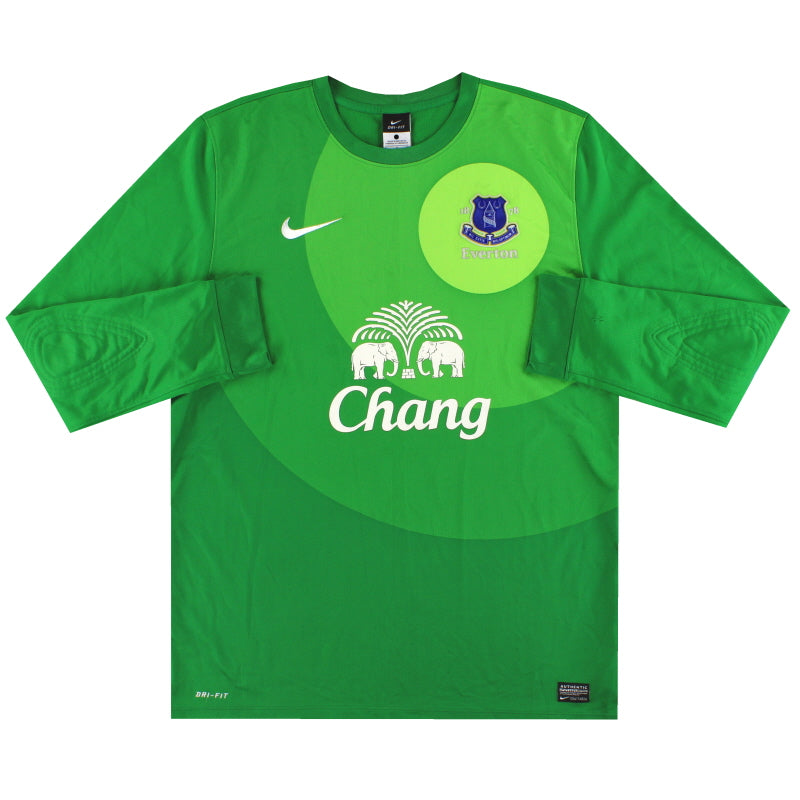 2013-14 Everton Nike Goalkeeper Shirt L Football Shirt