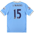 2013-14 Manchester City Nike Home Shirt J.Navas #15 S Football Shirt