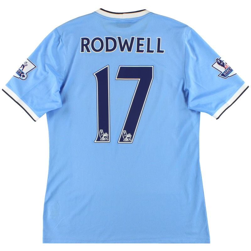 2013-14 Manchester City Player Issue Home Shirt Rodwell #17 *As New *XL Football Shirt