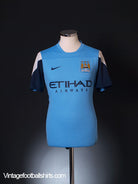 2013-14 Manchester City Player Issue Training Shirt M Training Shirt