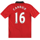 2013-14 Manchester United Nike Home Shirt Carrick #16 *Mint* M Football Shirt