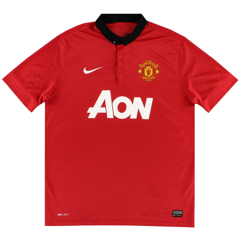 2013-14 Manchester United Nike Home Shirt XL 532837-624 | Vintage
