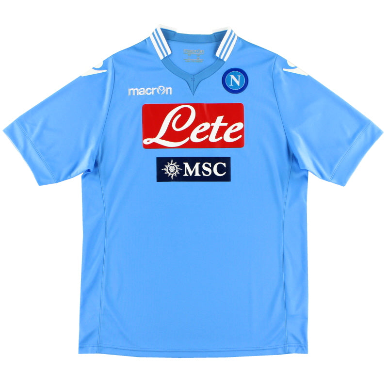 2013-14 Napoli Home Shirt *Mint* M Football Shirt