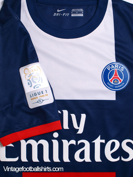 2013-14 Paris Saint-Germain Authentic Home Shirt Beckham #32 *Mint