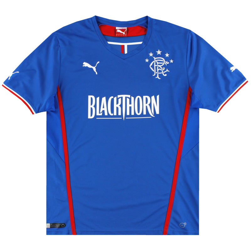 2013-14 Rangers Puma Home Shirt *Mint* L Football Shirt