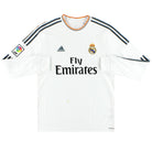 2013-14 Real Madrid adidas Home Shirt L/S L Football Shirt
