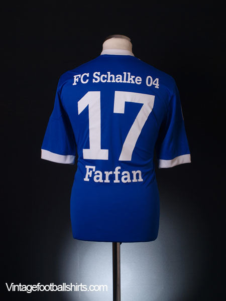 2013-14 Schalke Home Shirt Farfan #17 M Football Shirt