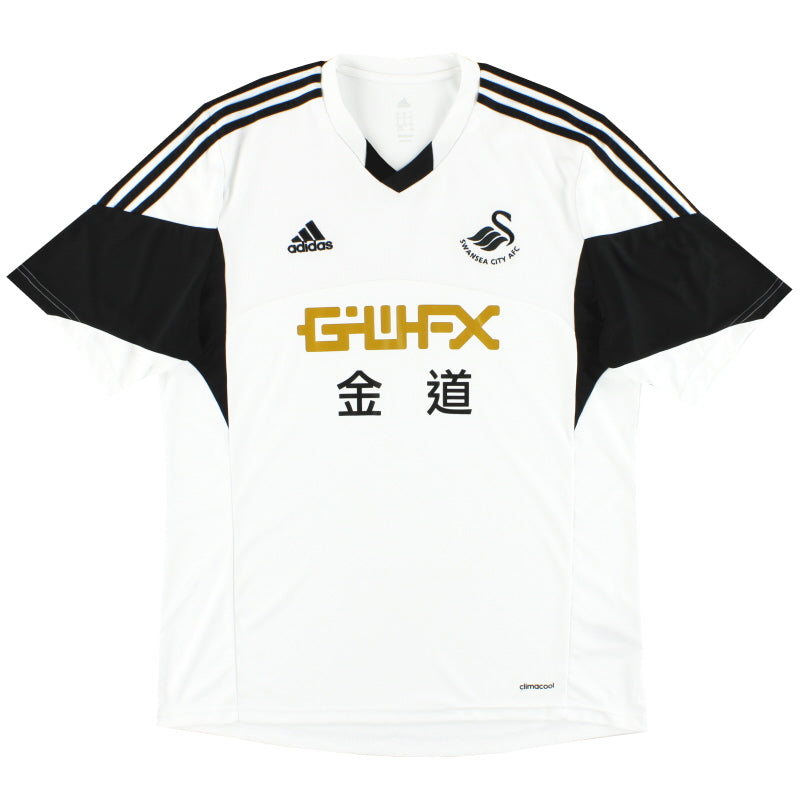 2013-14 Swansea City adidas Home Shirt L Football Shirt