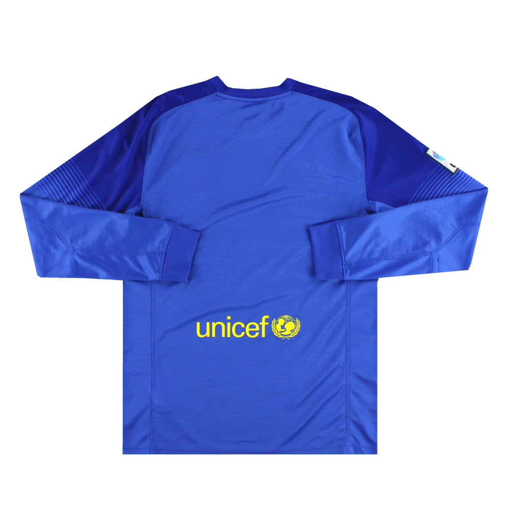 2013-14 Barcelona Nike Goalkeeper Shirt L/S M 547953-495 | Vintage