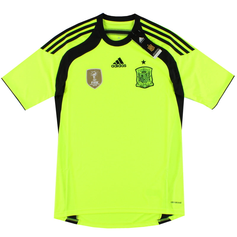 2013-15 Spain adidas Goalkeeper Shirt *w/tags* S Football Shirt