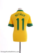 2013 Brazil Home Shirt Neymar #11 *As New* M Football Shirt