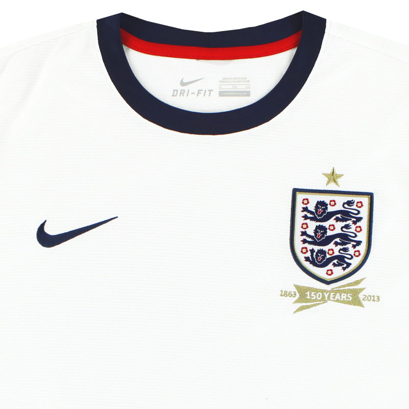 2013 England '150th Anniversary' Nike Home Shirt L 580957 2013 England '150th Anniversary' Nike Home Shirt L 580957