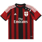 2014-15 AC Milan adidas Home Shirt *BNIB* L.Boys Football Shirt
