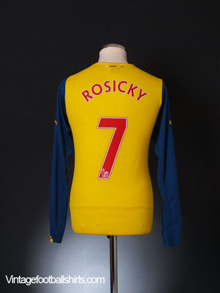 2014-15 Arsenal Away Shirt Rosicky #7 L/S S Football Shirt